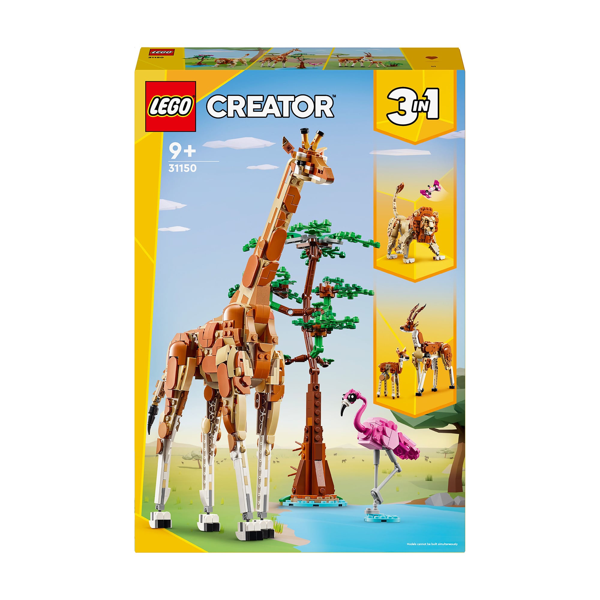 Конструктор LEGO Creator Дикі тварини сафарі, 780 деталей, від 9 років (31150)
