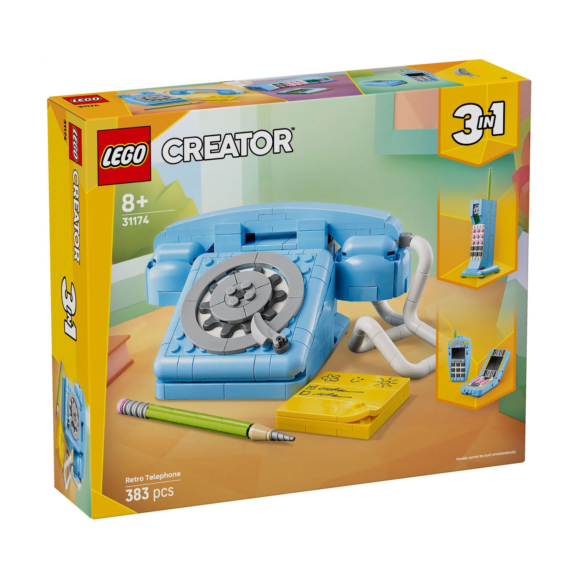 Конструктор LEGO Creator Ретро телефон, 383 деталі, від 8 років (31174)